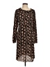 MARNI 100% Viscose Paisley Black Brown Cocktail Dress Size EU (IT) 40 / US 4 - photo 1