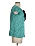 Ann Taylor LOFT Teal Short Sleeve Blouse Size S (petite) - photo 4