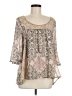 Staring at Stars Tan 3/4 Sleeve Blouse Size M - photo 1