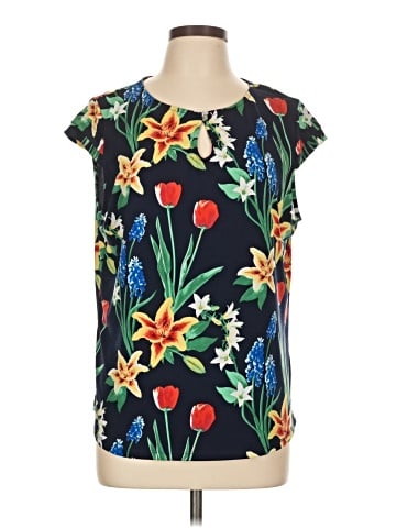 7th Avenue Design Studio New York & Company Short Sleeve Blouse (view 1)