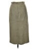 Loewe 100% Suede Solid Tan Green Suede Midi Skirt Size EU 40 / US 10 - photo 2
