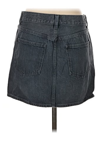 Madewell Denim Mini Skirt in Hodgeman Wash (view 2)