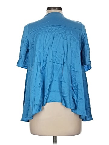 Boulee Short Sleeve Silk Top (view 2)