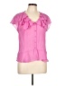 Allison Taylor 100% Polyester Pink Short Sleeve Blouse Size L - photo 1