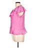 Allison Taylor 100% Polyester Pink Short Sleeve Blouse Size L - photo 5