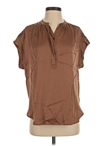 Vince. Short Sleeve Henley (view 1)