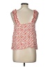Topshop 100% Viscose Red Sleeveless Blouse Size 10 - photo 2