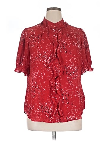 Worthington Short Sleeve Blouse (view 1)