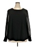 Skies Are Blue 100% Polyester Black Long Sleeve Blouse Size 3X - photo 1