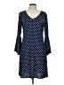 MSK Polka Dots Blue Casual Dress Size 10 - photo 1