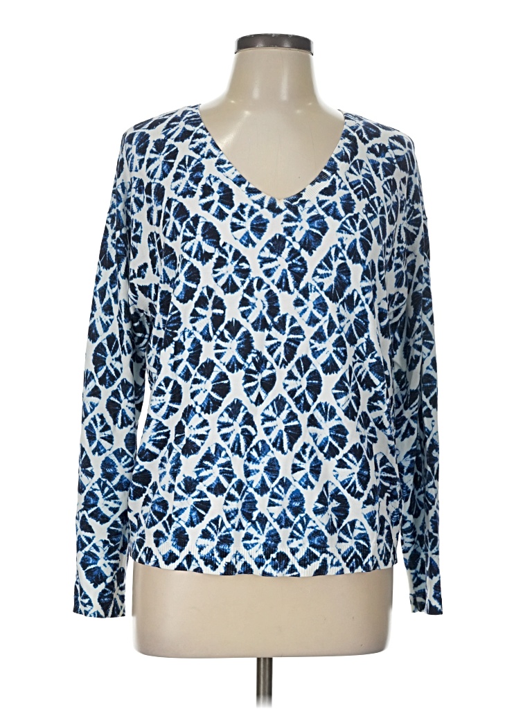 Pre-owned Talbots Long Sleeve T-shirt In Blue