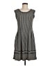 Max Studio Houndstooth Gray Black Casual Dress Size M - photo 1