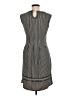 Max Studio Houndstooth Gray Black Casual Dress Size M - photo 2