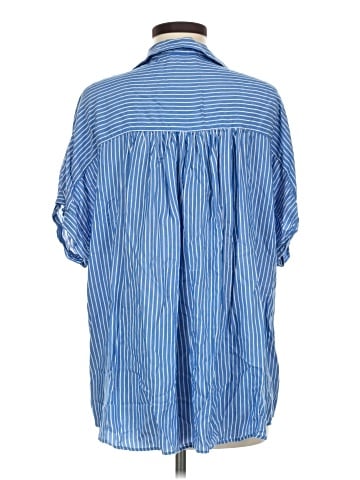 MNG 3/4 Sleeve Button-Down Shirt (view 2)