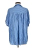 MNG Stripes Blue 3/4 Sleeve Button-Down Shirt Size 8 - photo 2