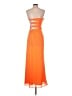 Xscape Solid Orange Cocktail Dress Size 2 - photo 2