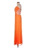 Xscape Solid Orange Cocktail Dress Size 2 - photo 5
