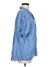 MNG Stripes Blue 3/4 Sleeve Button-Down Shirt Size 8 - photo 4