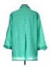 Assorted Brands 100% Linen Green 3/4 Sleeve Button-Down Shirt Size L - photo 2
