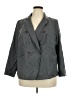 Talbots Chevron-herringbone Gray Wool Blazer Size 18 Petite - photo 1