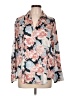 Zara Floral Pink Long Sleeve Blouse Size L - photo 1