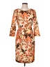Talbots Print Orange Cocktail Dress Size 4 - photo 1