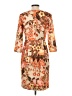 Talbots Print Orange Cocktail Dress Size 4 - photo 2