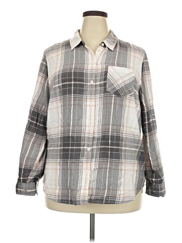 Faded Glory Long Sleeve Button-Down Shirt (view 1)