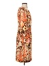 Talbots Print Orange Cocktail Dress Size 4 - photo 4