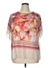 Chico's 100% Polyester Pink Short Sleeve Blouse Size XL - photo 1