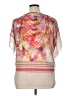 Chico's 100% Polyester Pink Short Sleeve Blouse Size XL - photo 2