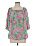 Staccato 100% Polyester Floral Green 3/4 Sleeve Blouse Size S - photo 1