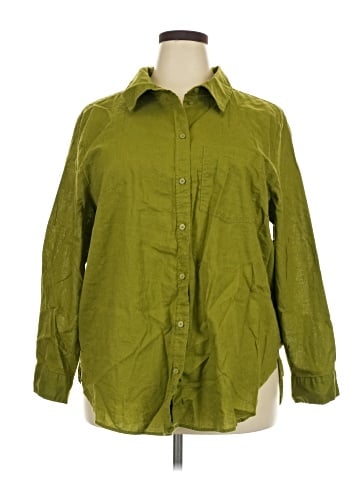 H&M 3/4 Sleeve Button-Down Shirt (view 1)