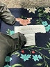 Charter Club 100% Polyester Floral Black Long Sleeve Blouse Size L - photo 7