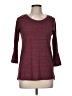 Vanity Burgundy 3/4 Sleeve Top Size M - photo 1