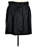 Express 100% Polyester Solid Black Faux Leather Skirt Size XL - photo 1