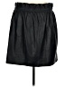 Express 100% Polyester Solid Black Faux Leather Skirt Size XL - photo 2