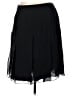 S.L.B. 100% Silk Solid Black Silk Skirt Size 12 - photo 2