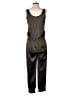 Theory 100% Silk Solid Black Jumpsuit Size P (petite) - photo 2