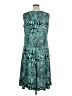 Perceptions Print Teal Cocktail Dress Size 1X - photo 2