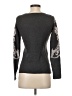Ann Taylor Paisley Gray Pullover Sweater Size XS - photo 2