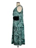 Perceptions Print Teal Cocktail Dress Size 1X - photo 5
