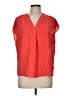 Banana Republic 100% Polyester Red Short Sleeve Blouse Size M - photo 1