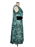 Perceptions Print Teal Cocktail Dress Size 1X - photo 4