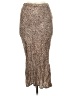 Olivaceous Animal Print Brown Casual Skirt Size M - photo 1