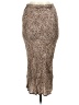 Olivaceous Animal Print Brown Casual Skirt Size M - photo 2