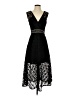 Sandro 100% Polyester Black Cocktail Dress Size EU (FR) 36 / US 4 - photo 1