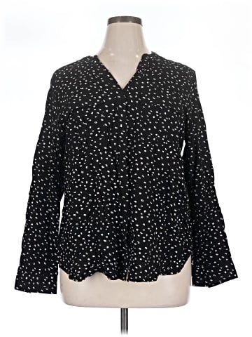 a.n.a. A New Approach Long Sleeve Blouse (view 1)