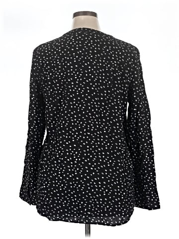 a.n.a. A New Approach Long Sleeve Blouse (view 2)