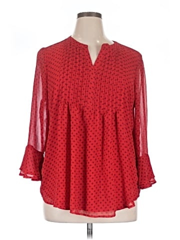 IZOD 3/4 Sleeve Blouse (view 1)
